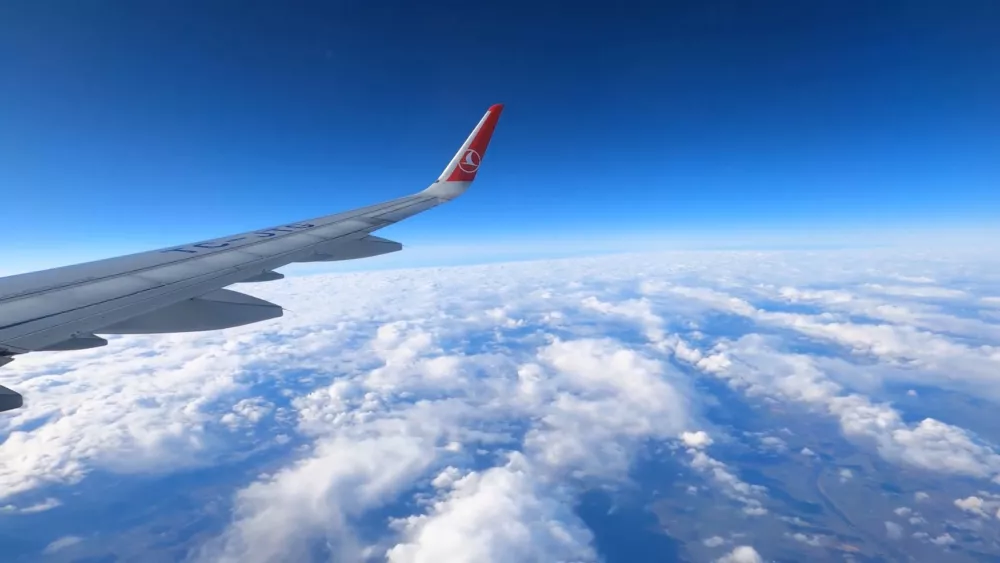 Airbus A321 - вид из иллюминатора