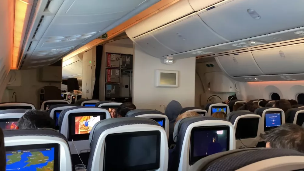 Салон эконом-класса в самолетах Aeromexico-Aerovias