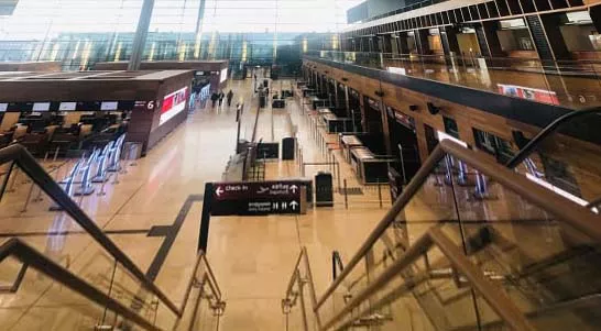 аэропорт Бранденбург внутри