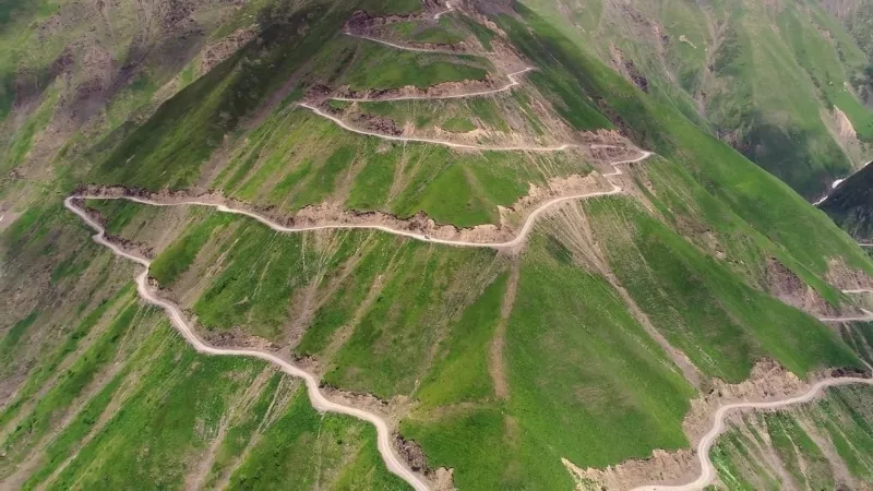 Дорога в Тушетию - общий вид