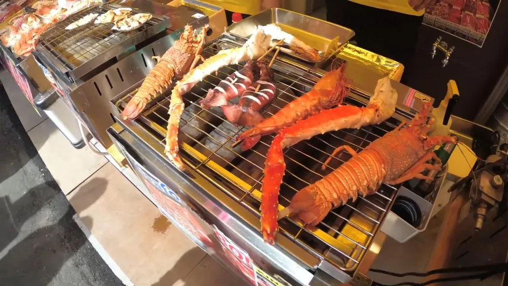 Морепродукты на рынке Цукидзи