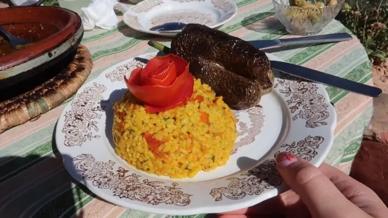 Наш перекус в ресторане Марракеша