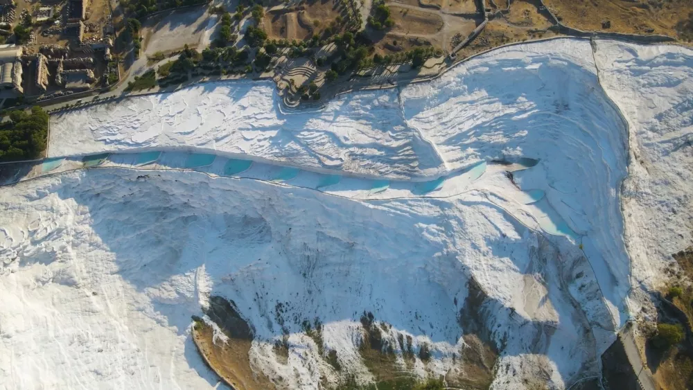 Памуккале с высоты птичьего полета