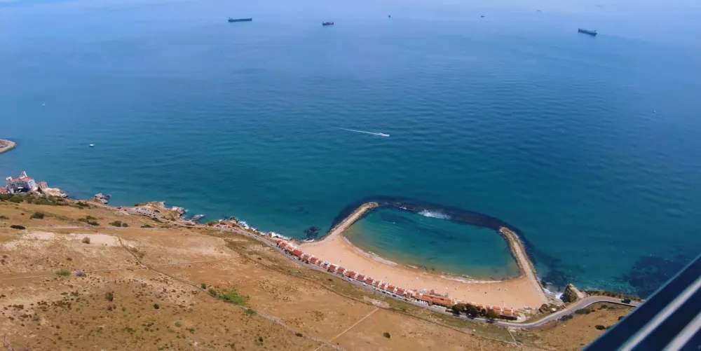 Побережье Гибралтара с высоты птичьего полета