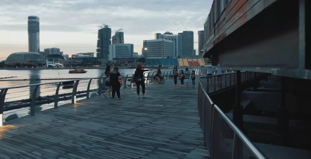 Прогулка по набережной Сингапура