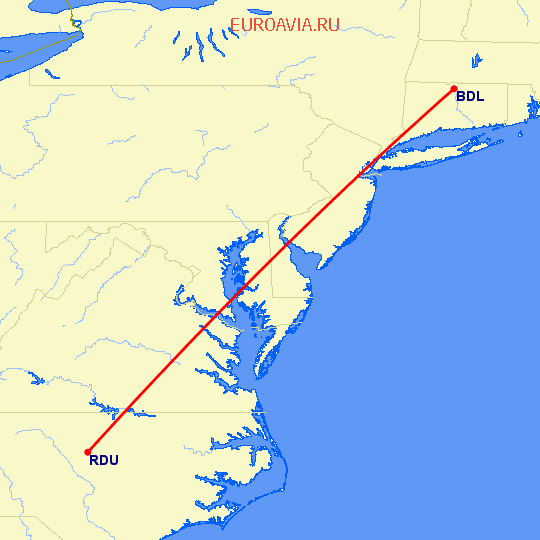 перелет Виндзор Локс — Роли на карте