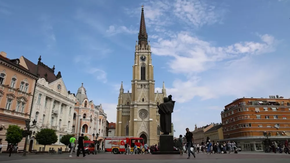Центральная площадь Нови-Сад (Сербия)