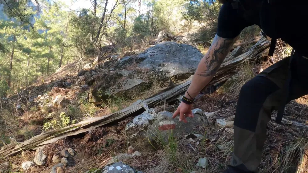 Цветные метки на Ликийской тропе - будьте внимательны