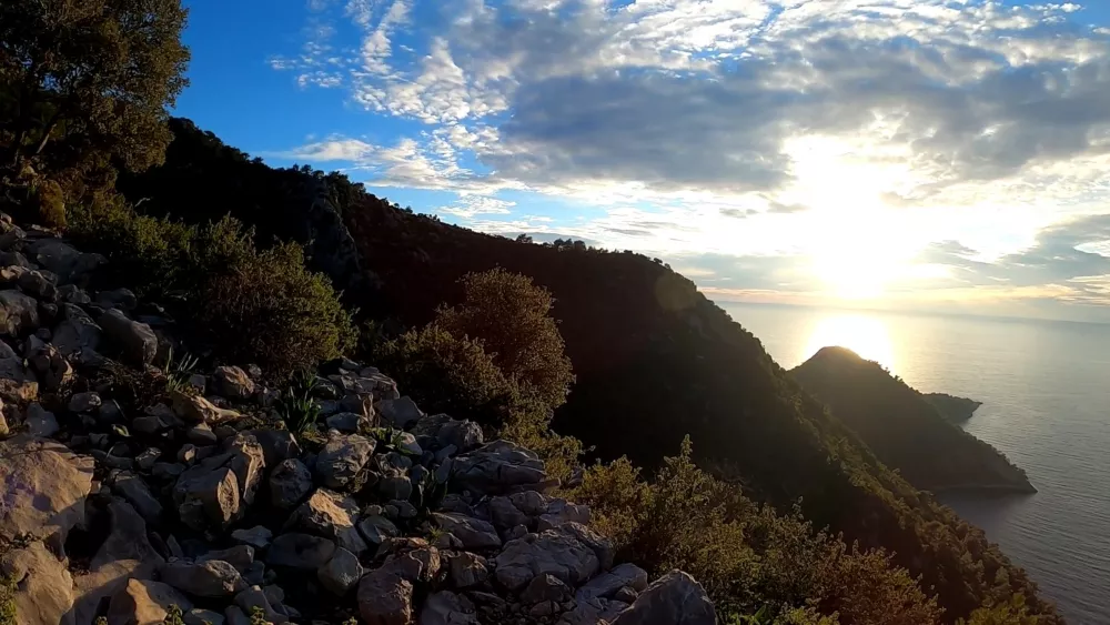 Закат на Ликийской тропе - незабываемое зрелище
