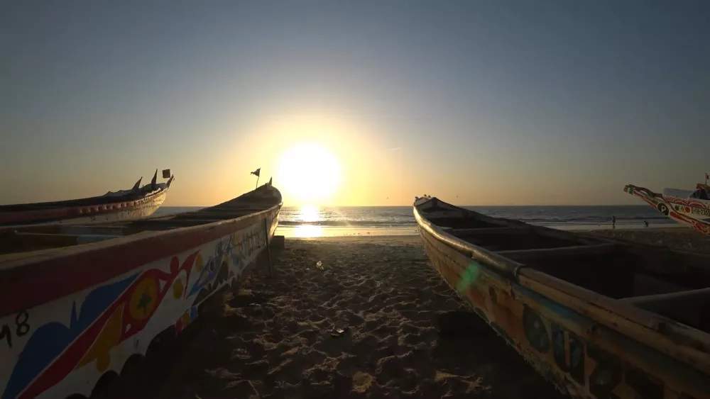 Закат в лагуне Сомона