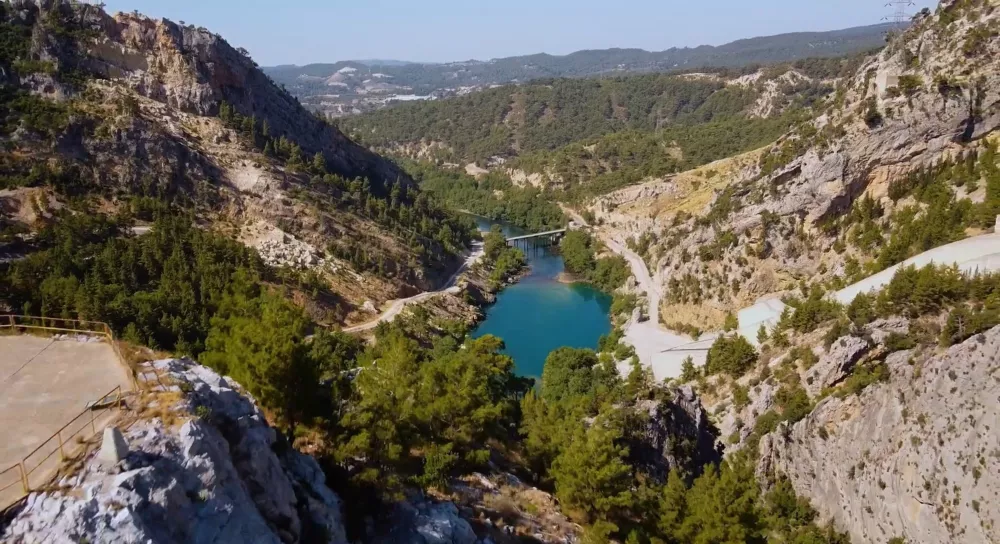 Зеленый каньон - вид с высоты птичьего полета